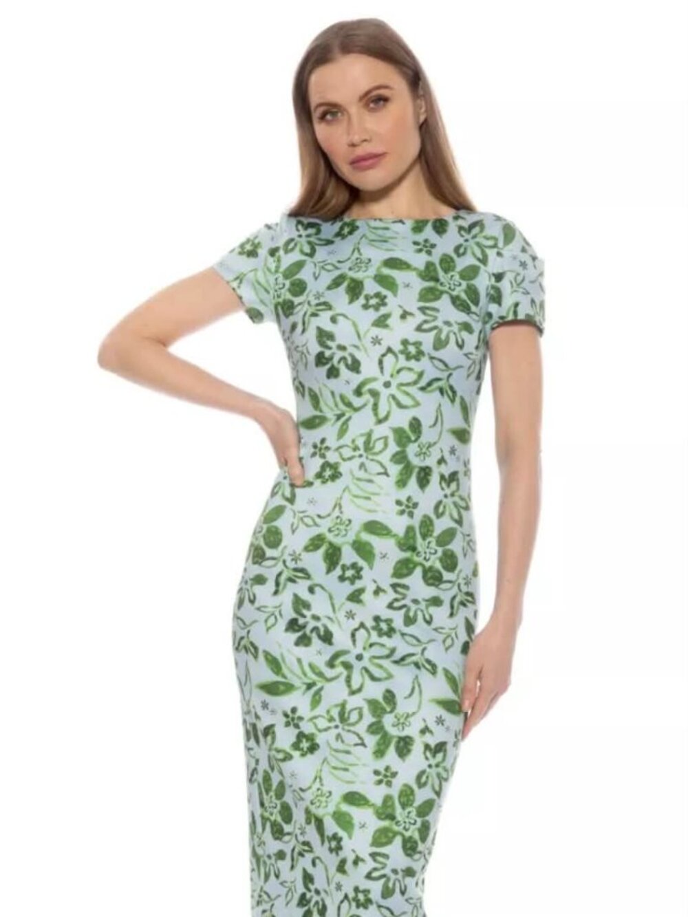 Alexia Admor Dress with Ruffle Sleeves Floral Patterned size Medium